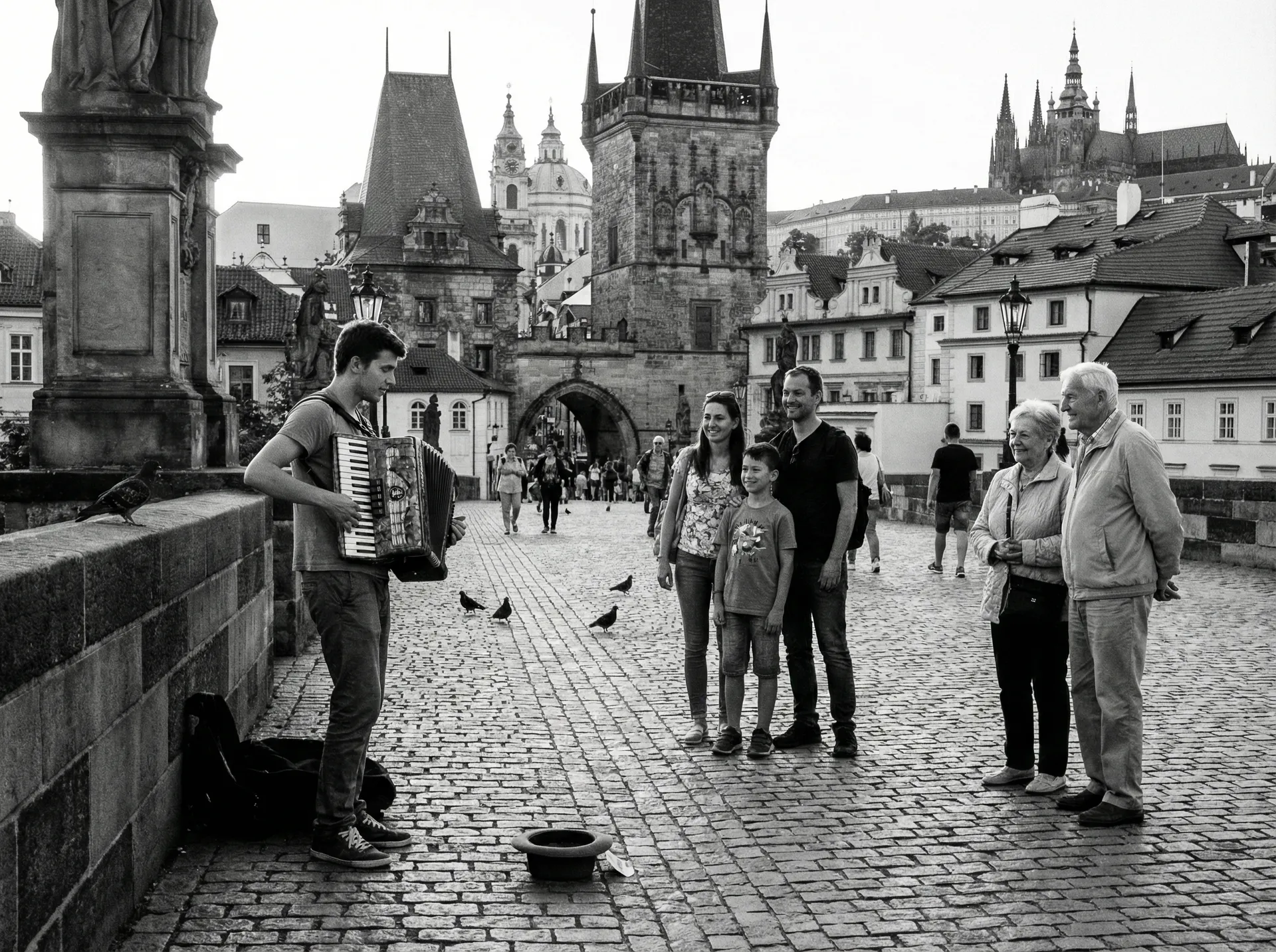 查理大桥手风琴演奏者 - 街头搭讪 街头艺人